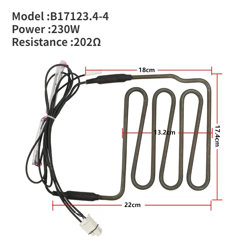 Refrigerator defrost heating element  refrigeration freezing Evaporator Frost removal tube Sensor Fuse parts