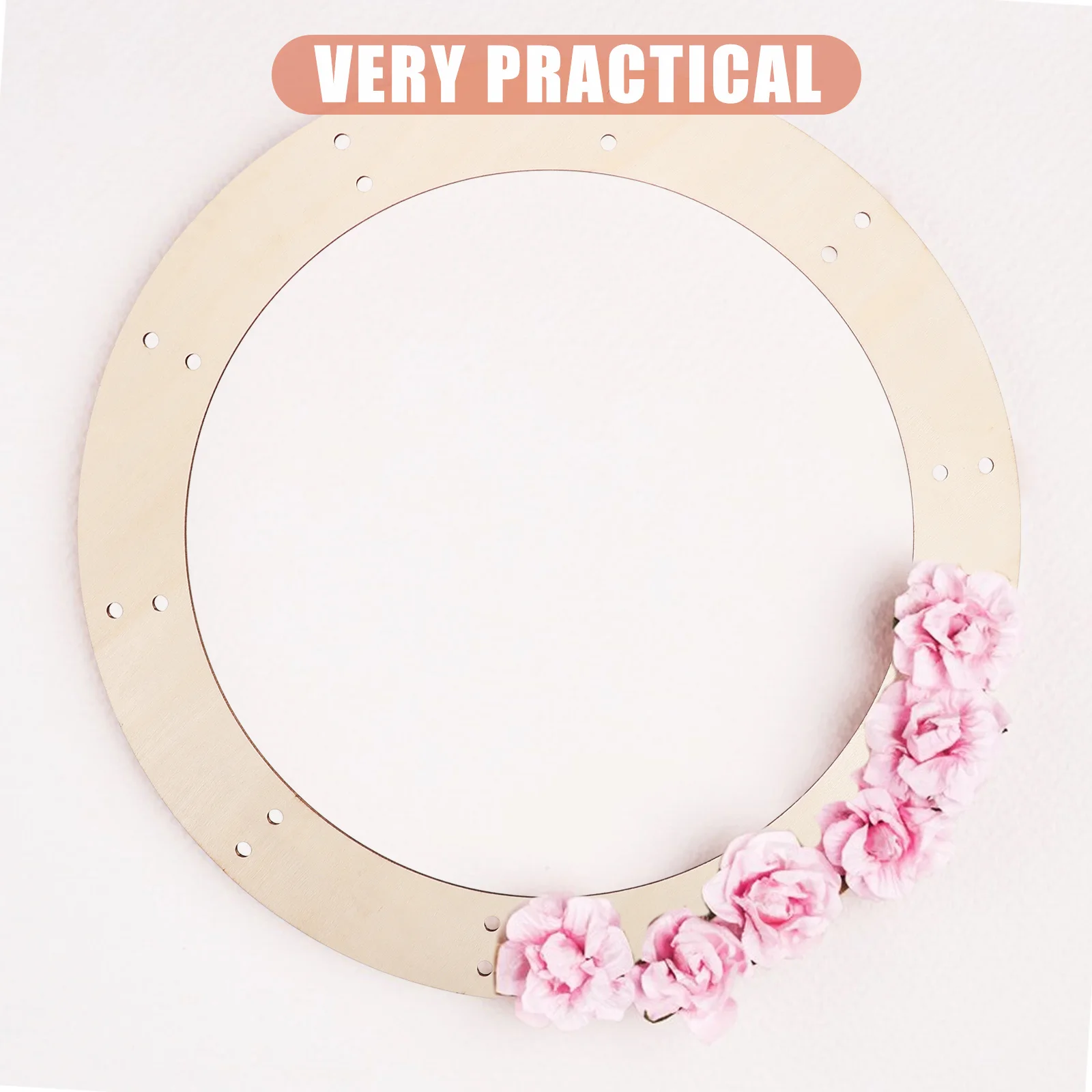 

6Pcs Round Wooden Wreath Frames DIY Craft Rings for Christmas Xmas Rustic Wreath Making Supplies Wood Rings for Crafts