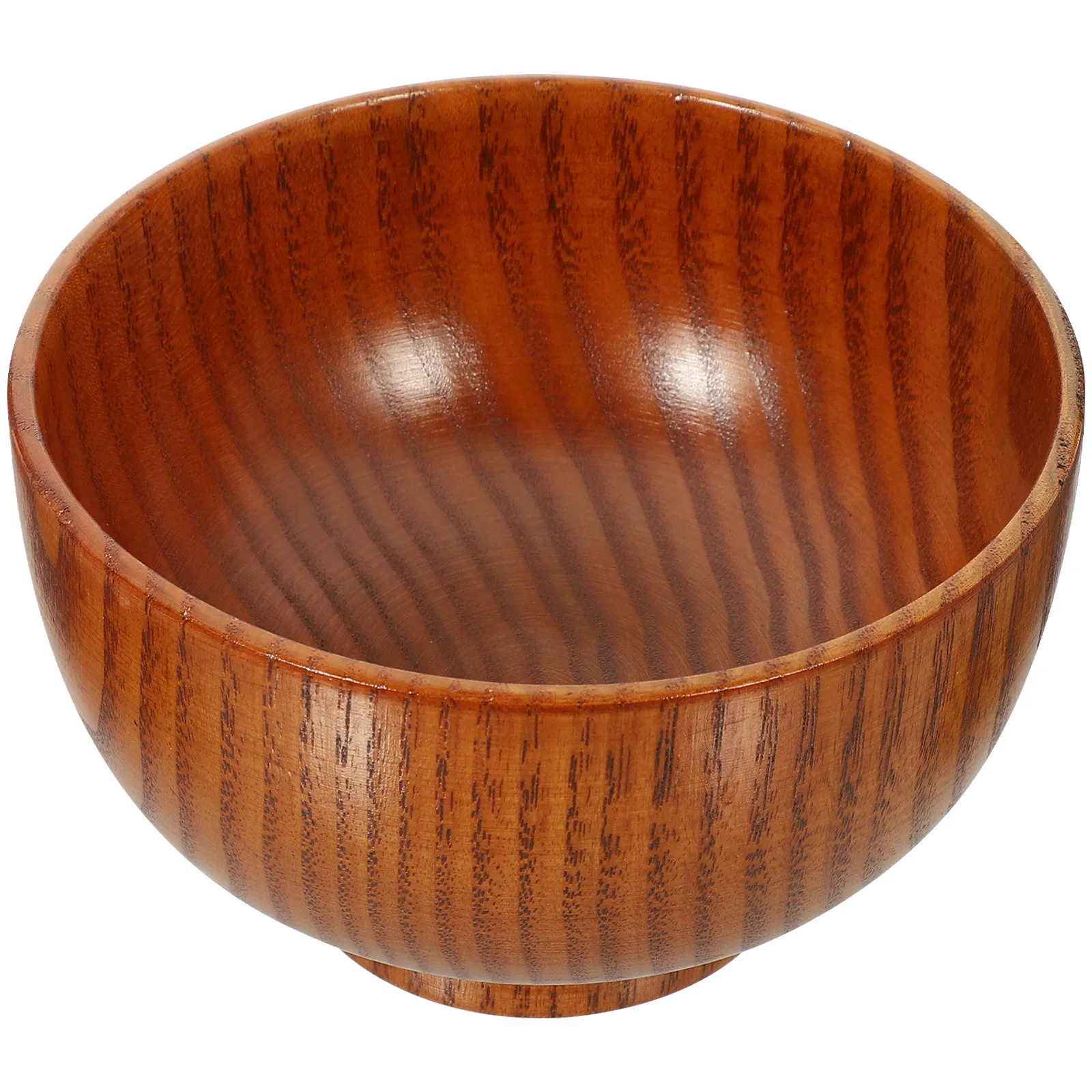

Wood Bowl Premium Food Safe Smooth No Burrs Handmade Natural Finish Multi-Function Dinner Breakfast Dessert Bowl