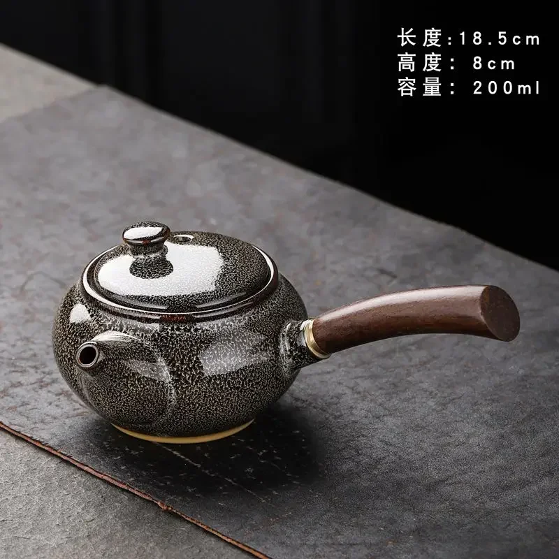 Ceramic Teapot Highend Side Handle Pot Kung Fu Tea Set Small