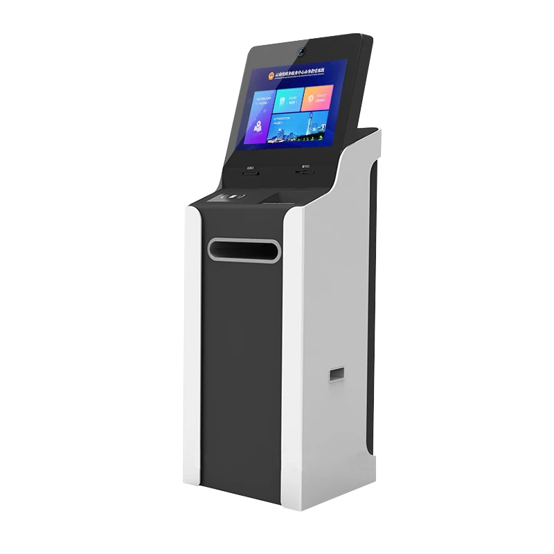 

19 Inch Self Service Kiosk Hospital Printing Kiosk With IC/ID/RFID Card Reader Interactive All In One Service Kiosk