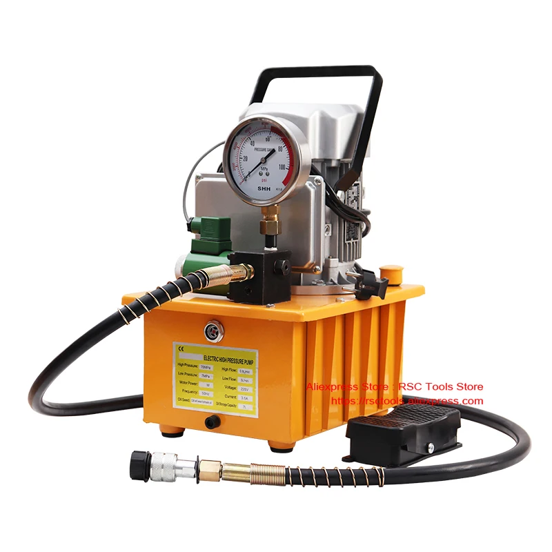 Única Bomba Elétrica Hidráulica de Ação Power Pack Hidráulico Zcb700d Gyb-700a 70mpa 220v 380v 0.75kw
