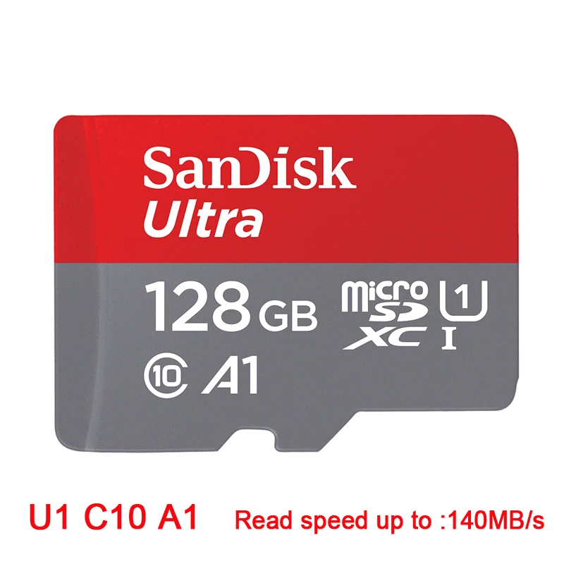 SanDisk-スマートフォン用マイクロSDカード,クラス10 TFメモリカード,32GB, 64GB, 128GB, 256GB, 512GB,テラバイトGB,100% オリジナル