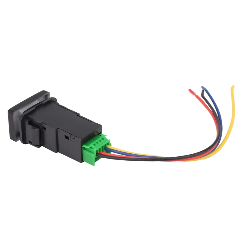 토요타 랜드크루저 야리스 RAV4 용 LED 조명 스위치, 자동-33x22mm, 12V 블루, 블랙