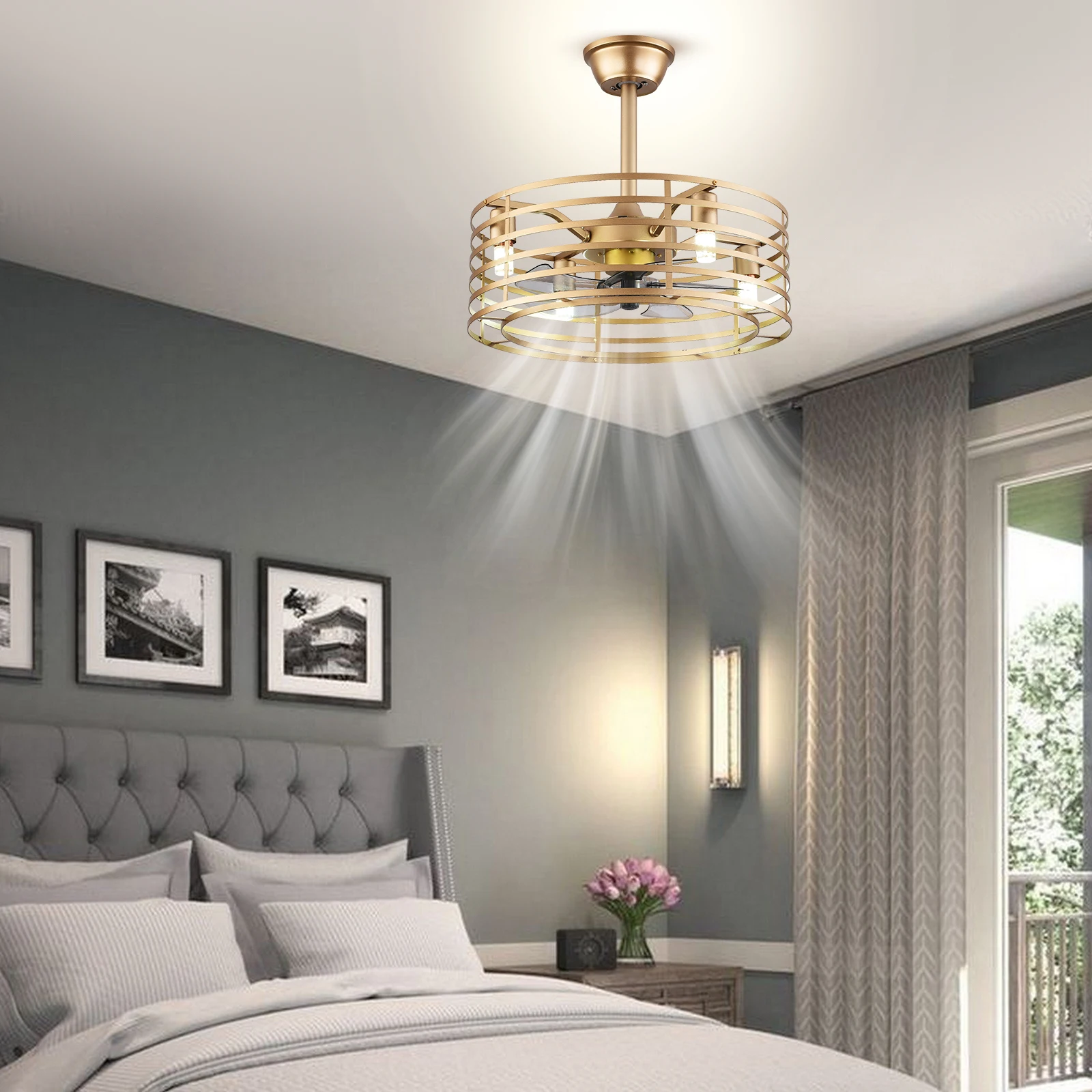 2 in 1 Ceiling Fan Chandelier 20