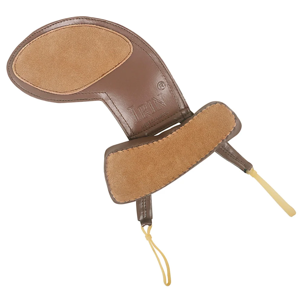 

Litchi Pattern Violin Shoulder Pad 2-in-1 Neck and Chin Support + Rest for 1/4 1/2 Sheepskin