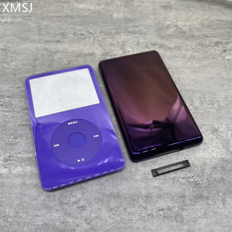 purple front faceplate back case housing clickwheel center button bezel for iPod 5th gen video 30gb 60gb 80gb - Image 2