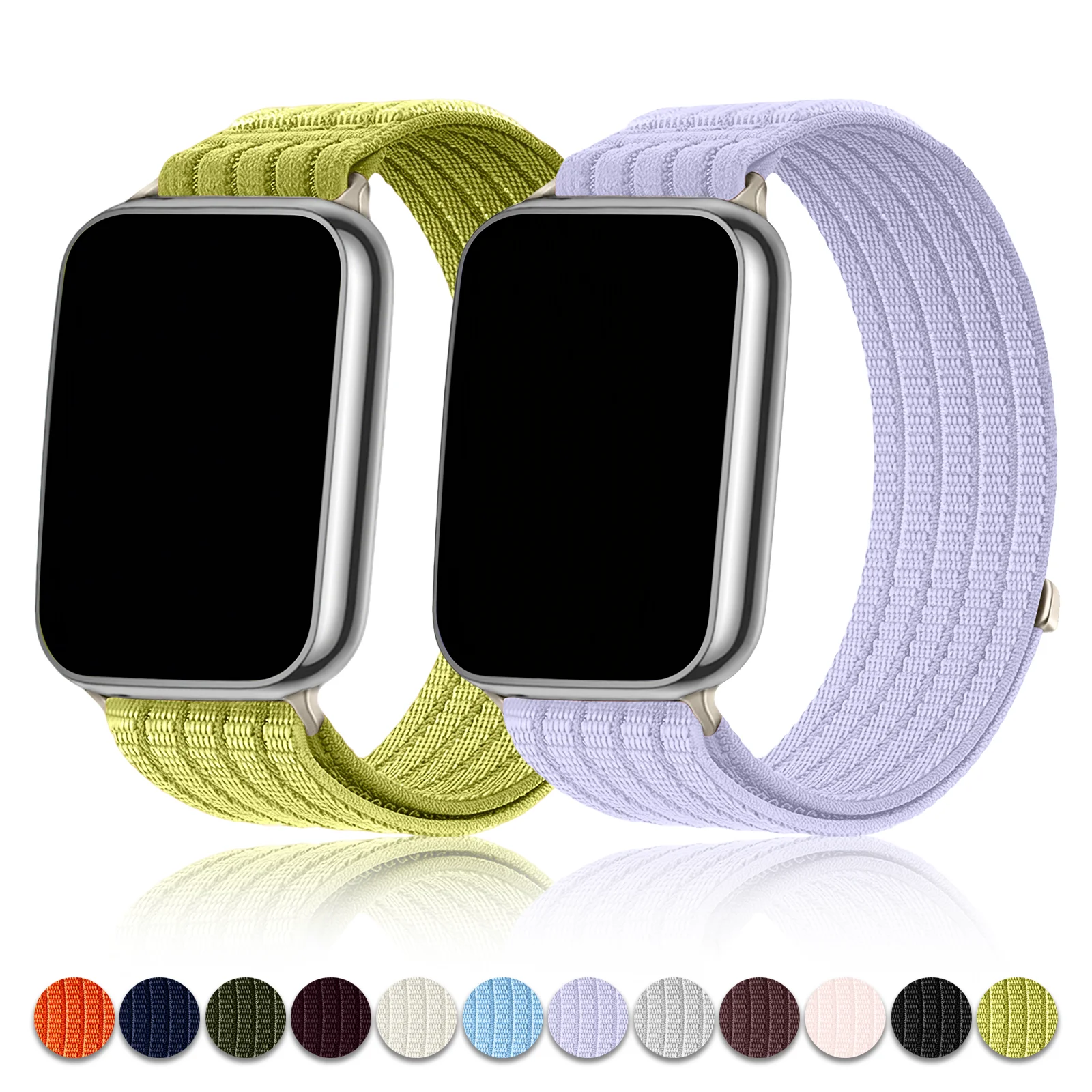 For Redmi Watch 4/5/6/5 ESIM、Xiaomi Band 8 Pro/9 Pro/10 Pro Cloud-sensing Breathable Nylon Loop Sports Band Unisex Wristband