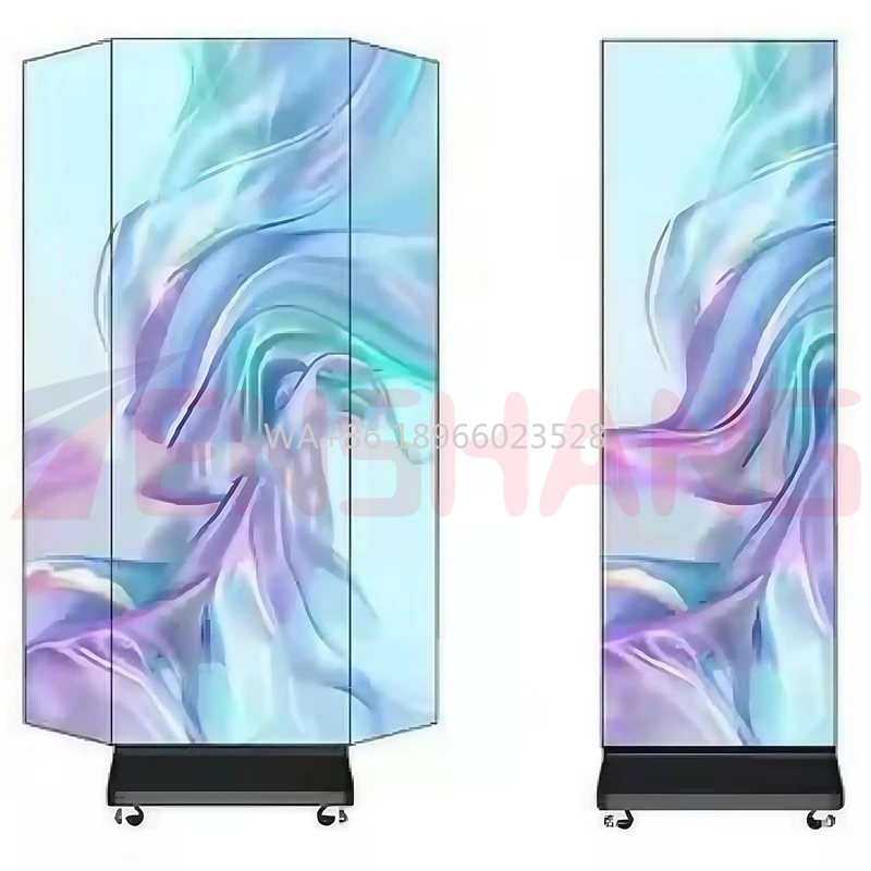 

China Factory Cheap Price Ultra Thin 4K HD LED Media Player Advertising Large Screen Vertical Display Screen for Ads