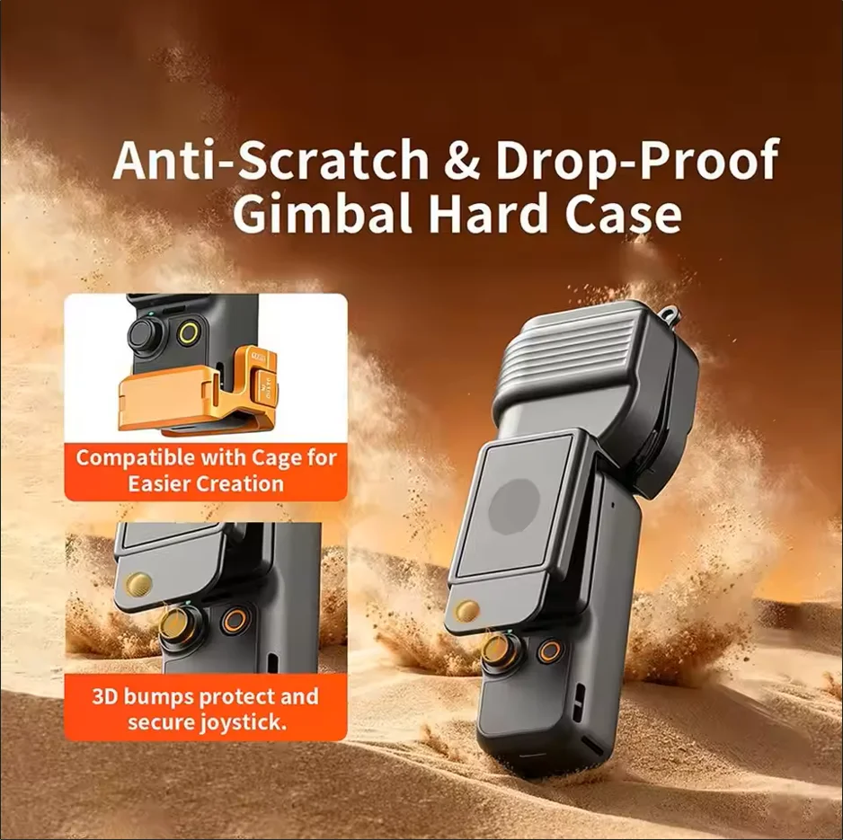 Pocket 4 Gimbal Screen Protector Shock-resistant & Scratch-Resistant Protective Case for DJI Osmo Pocket 4/3 Camera Accessories