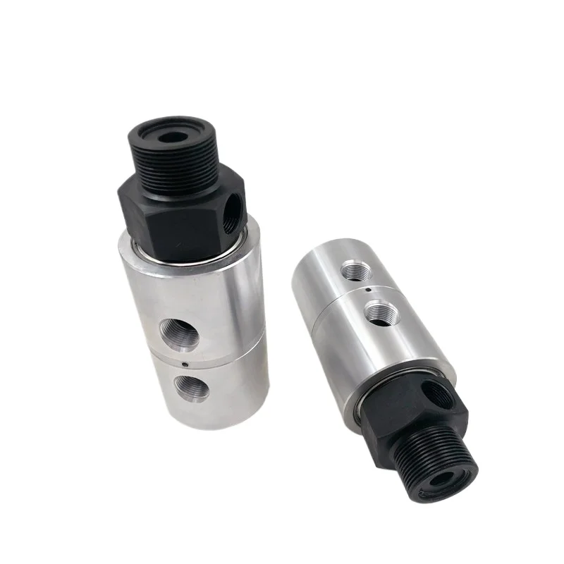 For SHGY20-10R threaded 3-hole 6-point hydraulic double-circuit rotary joint for winding machine oil cylinder