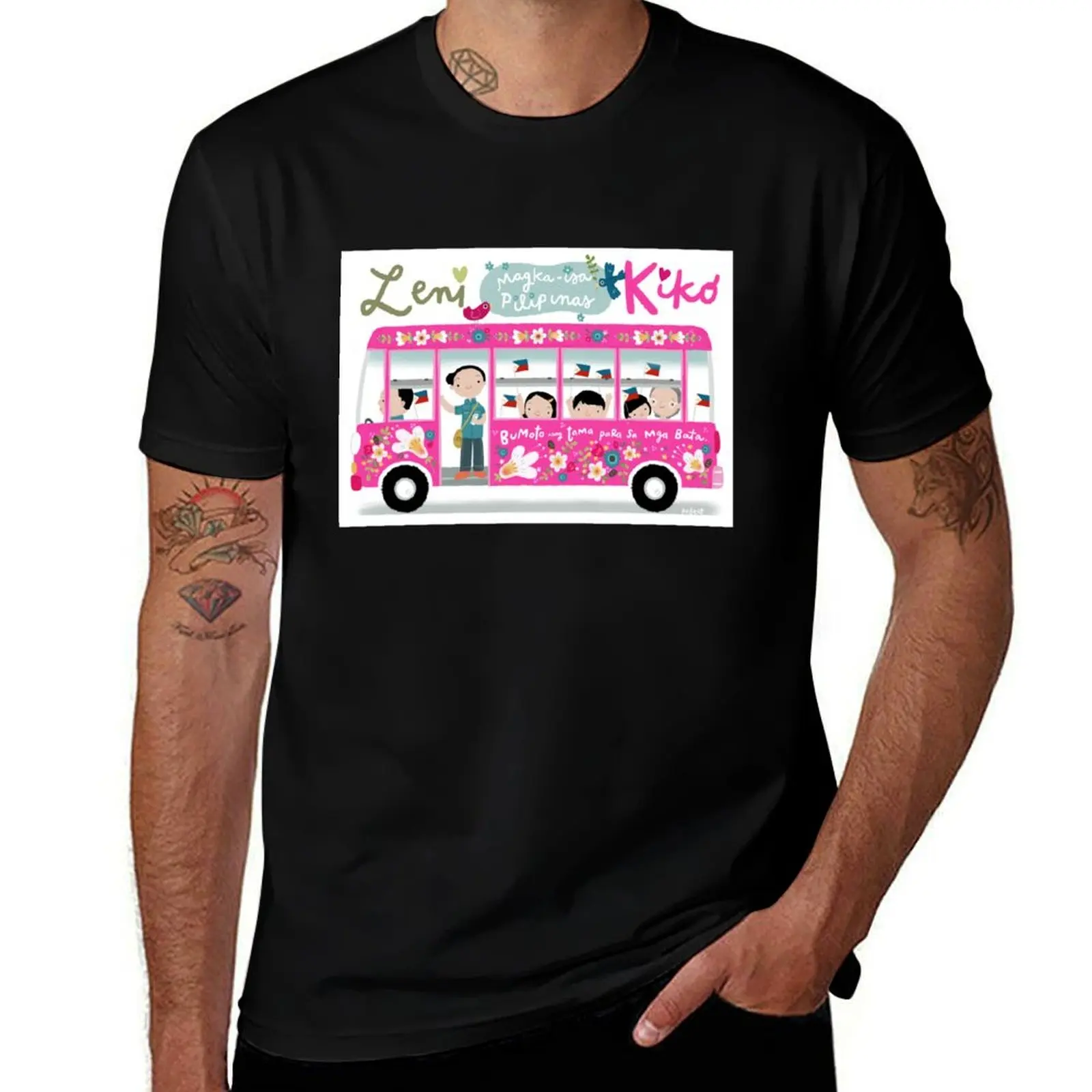 Bus of Unity pour Leni et Kiko (art par Robert Alejandro) T-shirt à manches courtes pour le travail