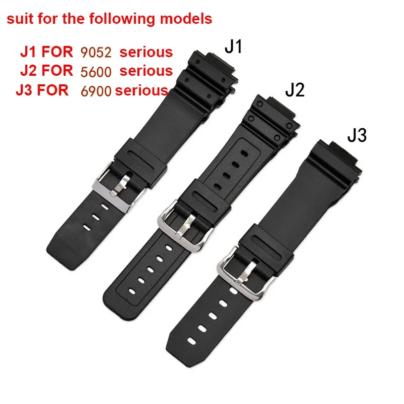 Watch Band for Casio Resin Sports Watch Strap Spot Wholesale TPU Rubber Strap FOR Casio G-shock 9052 5600 6900 Series Watch Belt