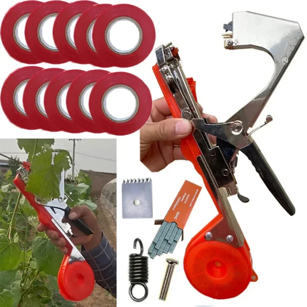 

Garden Tools Garter Plants Plant Branch Hand Tying Binding Machine Minced Vegetable Tapetool Tapener Tapes Home Garden