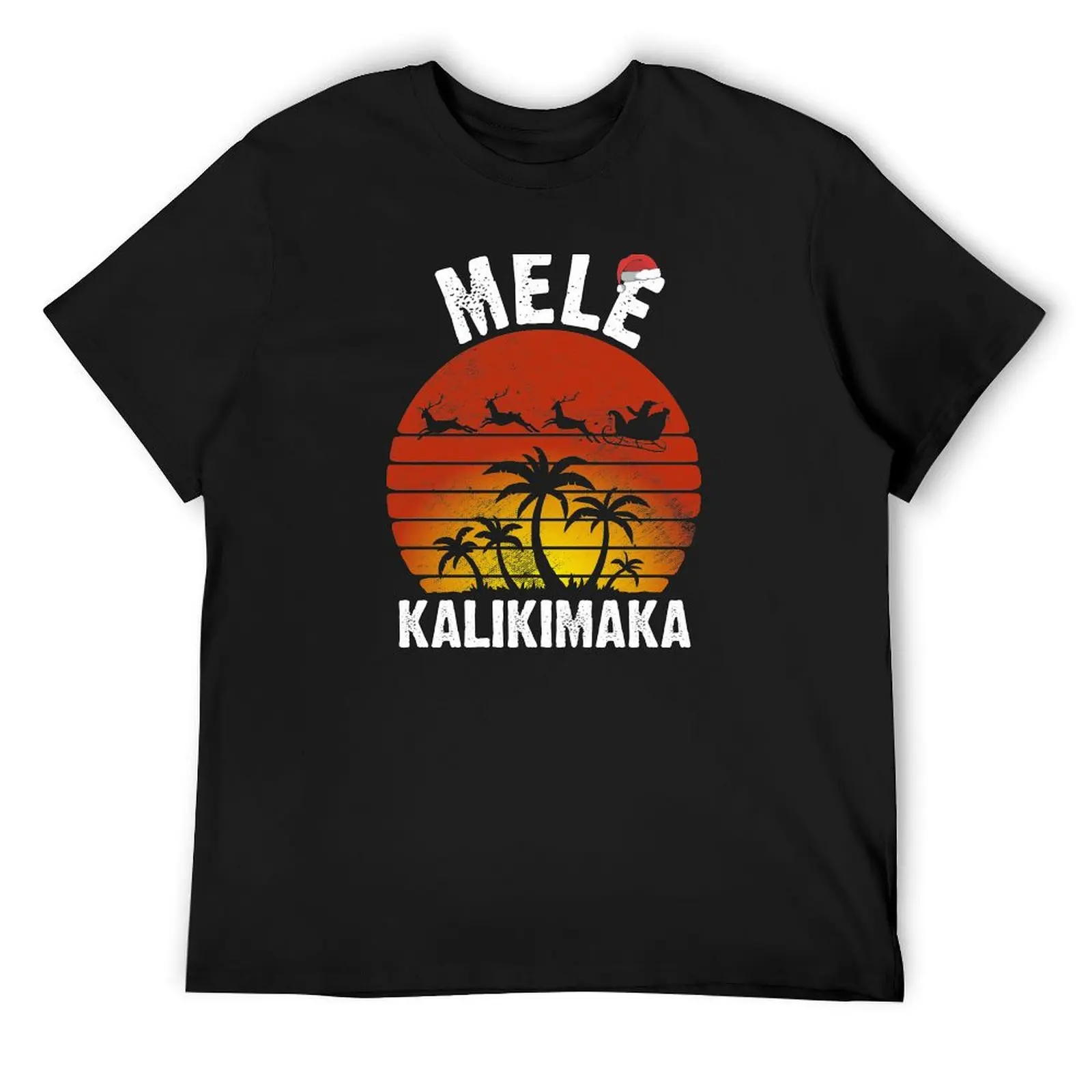 

Mele Kalikimaka Vintage Hawaiian Christmas T-Shirt cute clothes oversized graphic tee summer clothes t shirts for men graphic