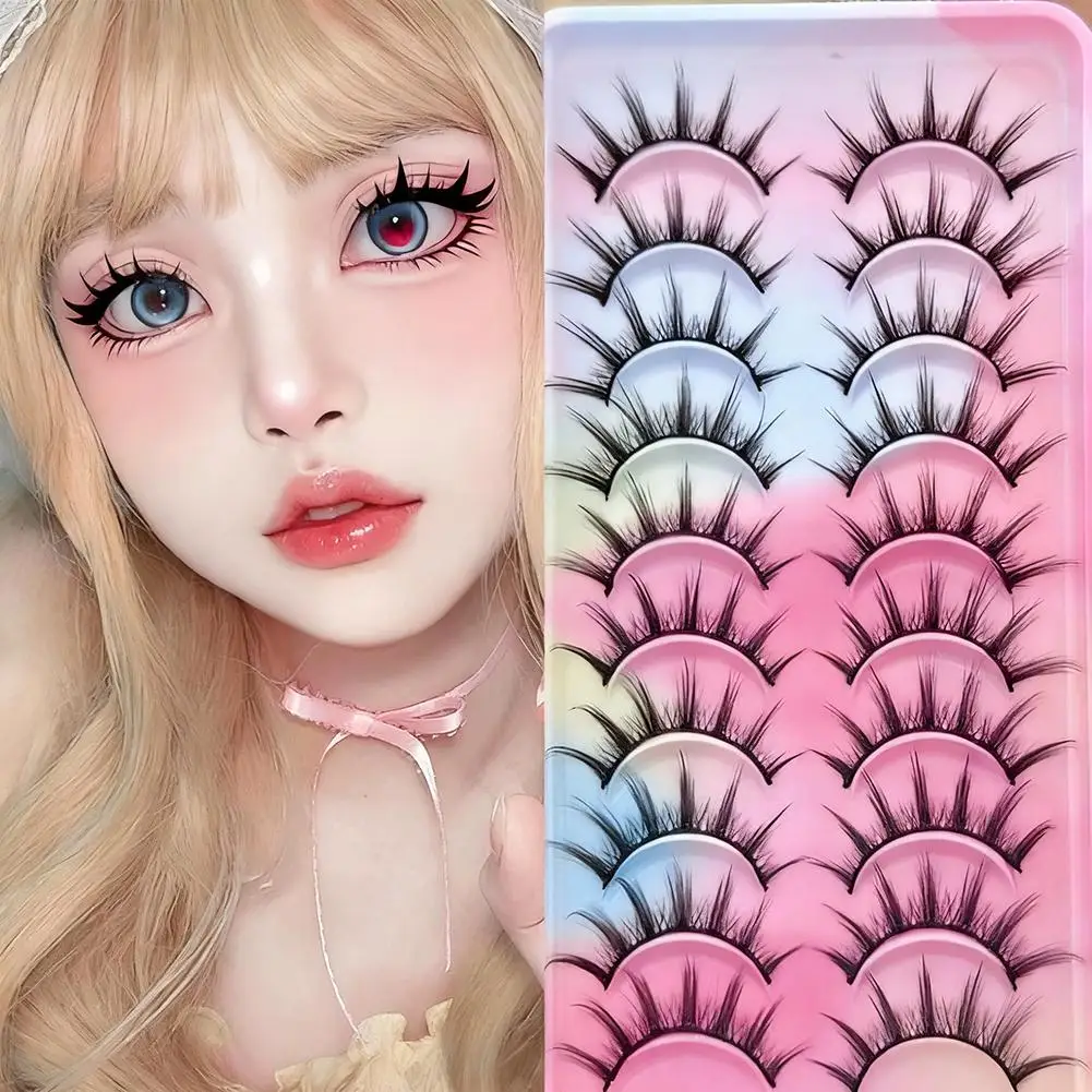 

Natural Thickened One-Piece False Eyelashes Small Devil to Tool Lasting Wear to Long Wear Easy Style Beauty Comfortable J6P1