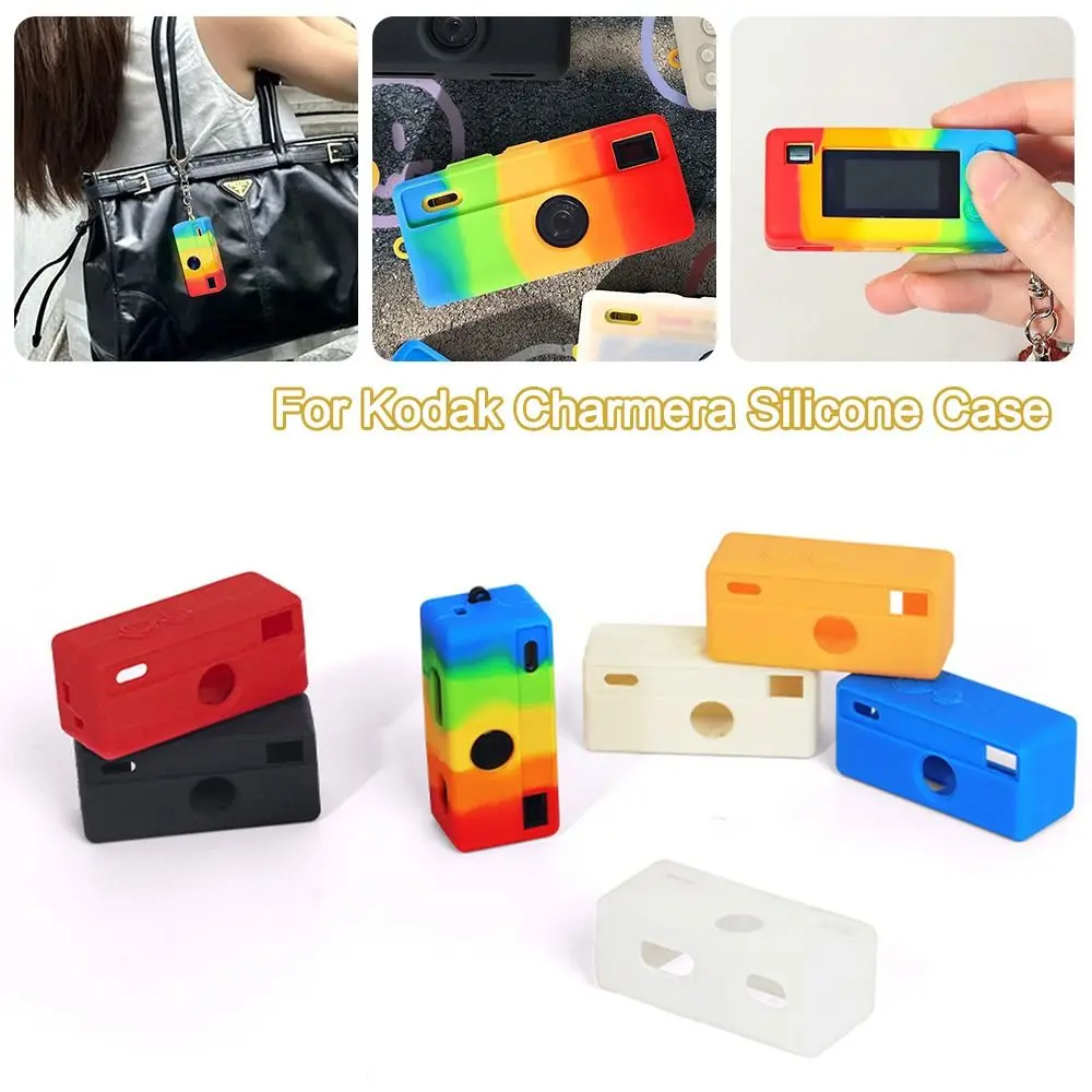 Gifts Silicone For Kodak Charmera Case Scratch With Lanyard Keychain Camera Protection Cover Resistant Soft Case
