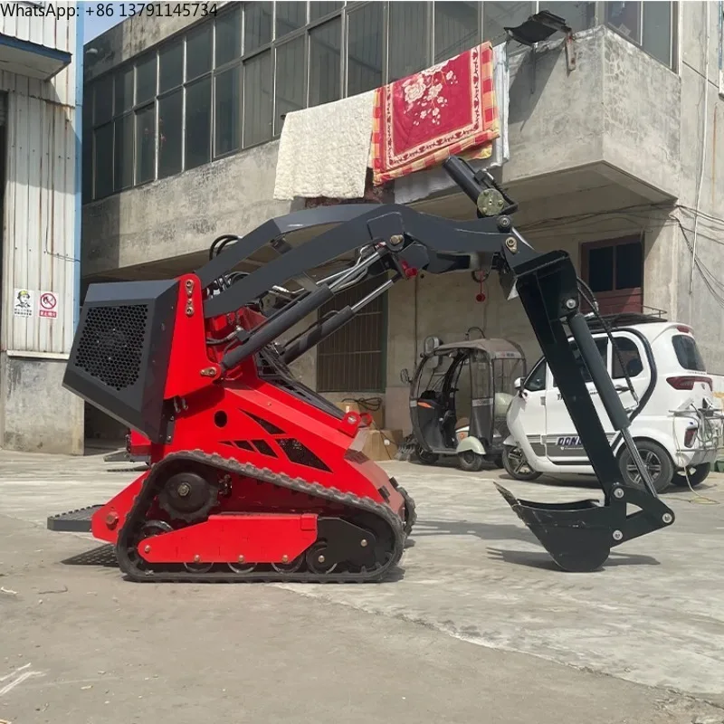 Digger Attachments Machine Digging Depth 1560mm Bucket Capacity 0.03 for Mini Skid Steer Loader Track Loader