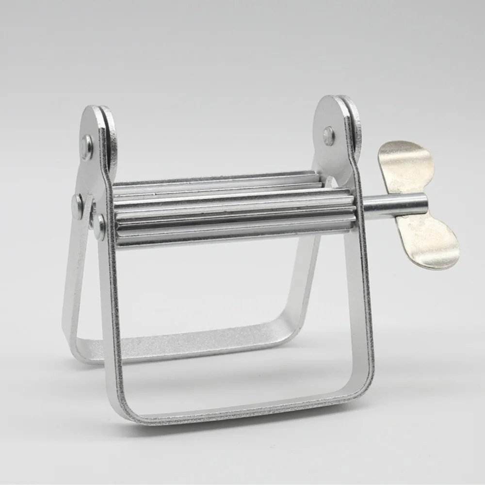 

Rolling Toothpaste Squeezer Tightener Squeezing Tool Tooth Paste Dispenser Silver Aluminum Cosmetic Paint Extruder