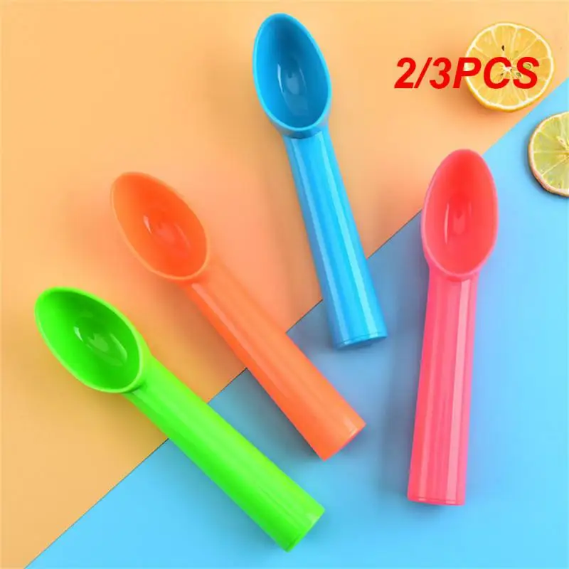 2/3PCS Antifreeze Fruit Ice Cream Scoop Tools Food Grade Ice-cream Spoon Labor-saving Plastic Kitchen Accessories Non-slip