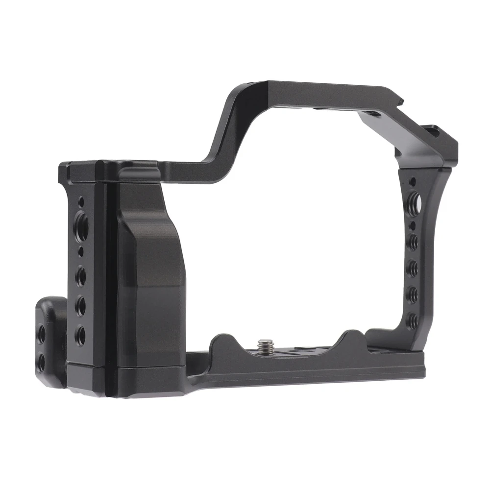 Camera Cage Aluminum Alloy Video Cage for Canon M5 M50 M50II Mirrorless Camera with Cold Shoe Mount 1/4in & 3/8in Screw Holes