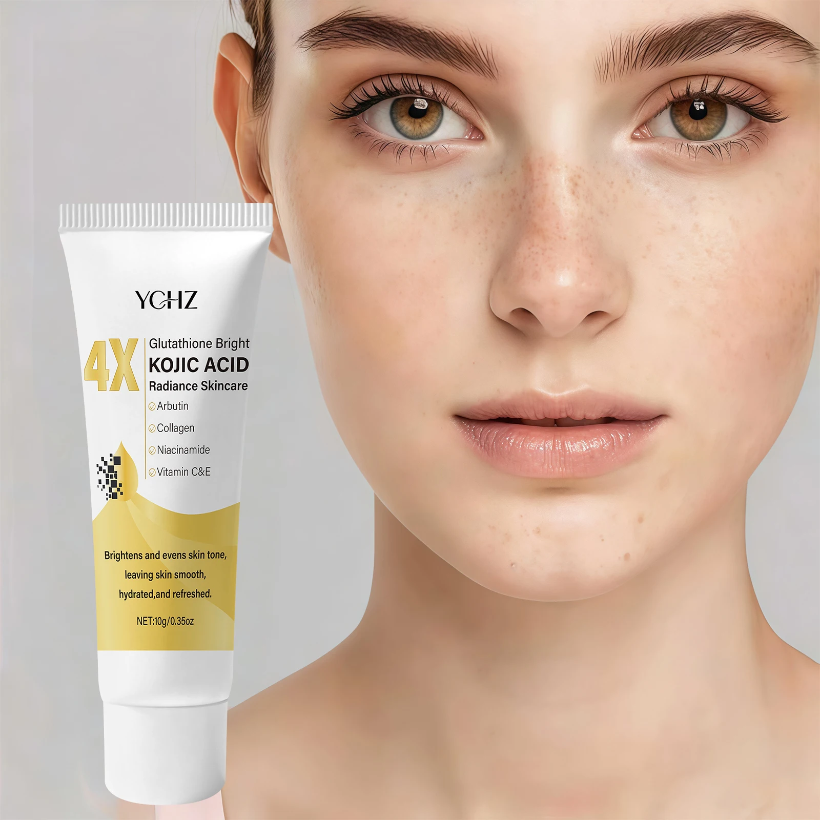 Kojic Acid Face Cream, Evens Out Skin Tone, Eliminates Dark Spots and Dullness - Non-Greasy, Suitable for Both Men and Women - Whitening and Moisturizing Cream, for Day and Night Use, Ideal Holiday Gift