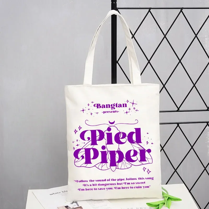 Txt-Bolso de mano de lona para compras, Bolsa Reutilizable de diseño inspirado en la tienda, color azul