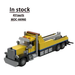 MOC-66960 Transport Trailer Truck Series Building Block Model 451 Parts MOC Creative Boy Birthday Building Block Toy Gift