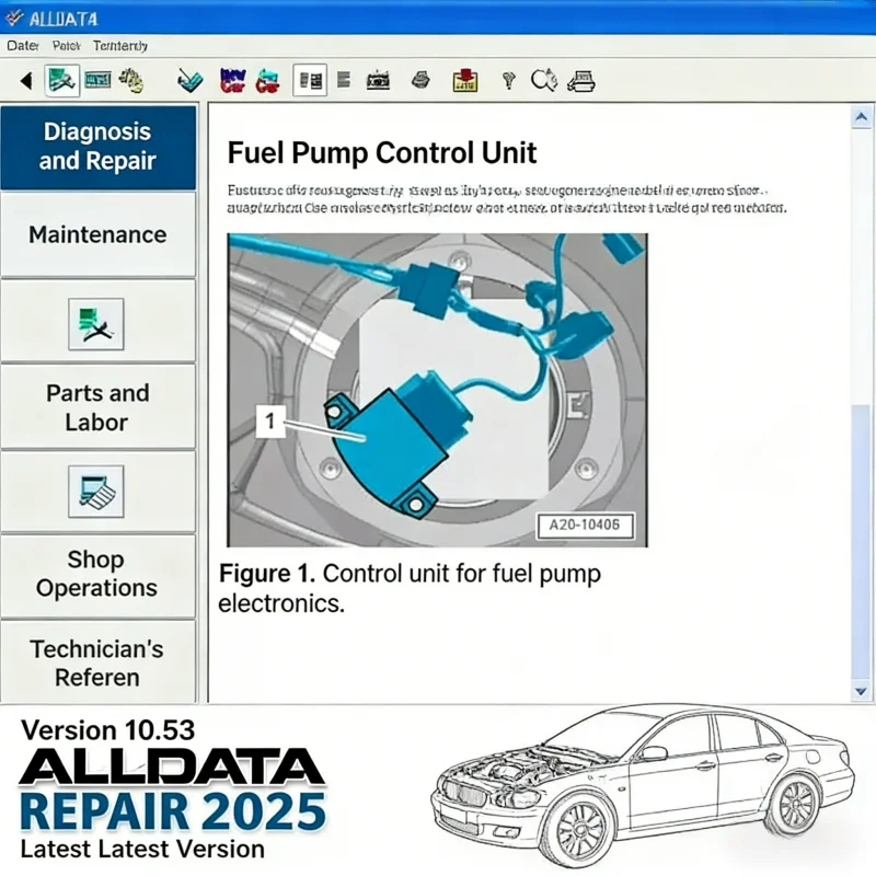 AllData 10.53 Automotive Diagnostic Software: Empowers Full-Fledged Data Technical Support for Cars and Trucks with Wirin