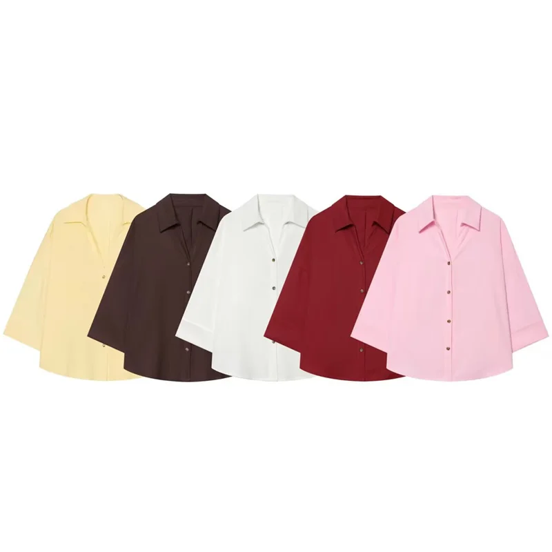 

Summer Women's Casual Shirts Top 2026 New Fashionable Loose Blouses Elegant Women's Clothing