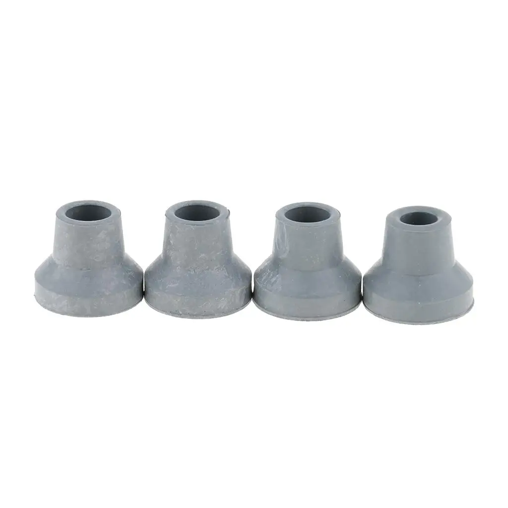 Set of 4 crutch capsule rubber buffers walking aid foot for crutches Easy Use Walk Trekking Pole Accessory Durable Hiking Sticks