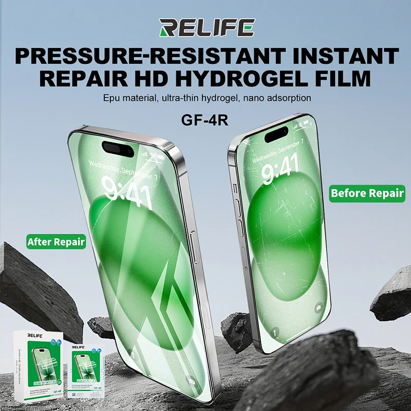 RELIFE GF-4R Pressure-resistant Instant Repair HD Hydrogel Film under 7 Inches for 890C Y22 Y25 Series Film Cutting Machine