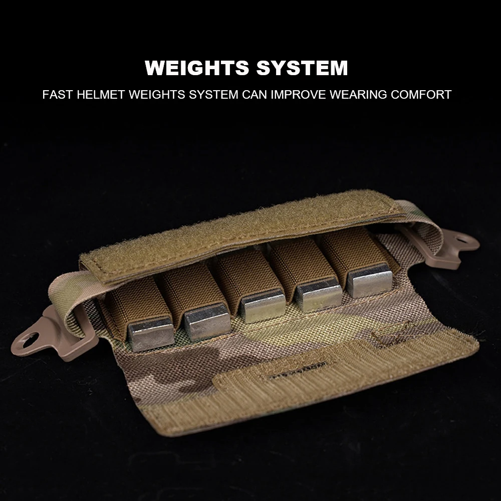 Tactical Airsoft Helmet Accessories Helmet Counterbalance Weight Bag NVG Counterweight Pouch For BJ PJ MH OPS-Core Fast Helmets