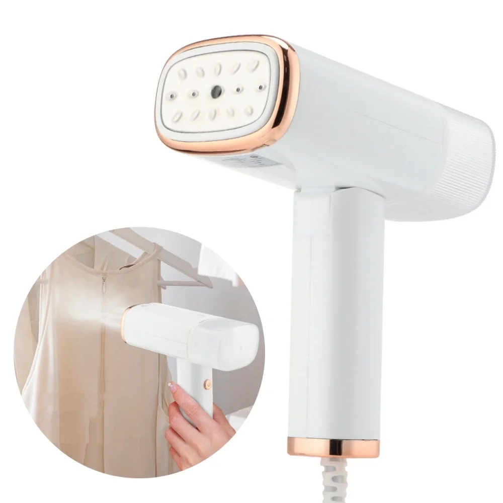 Máquina de engomar a vapor portátil para roupas, 1000w, elétrica, doméstica, seda e tecido, ferro plano para pano, casa, viagem, vaporizadores manuais