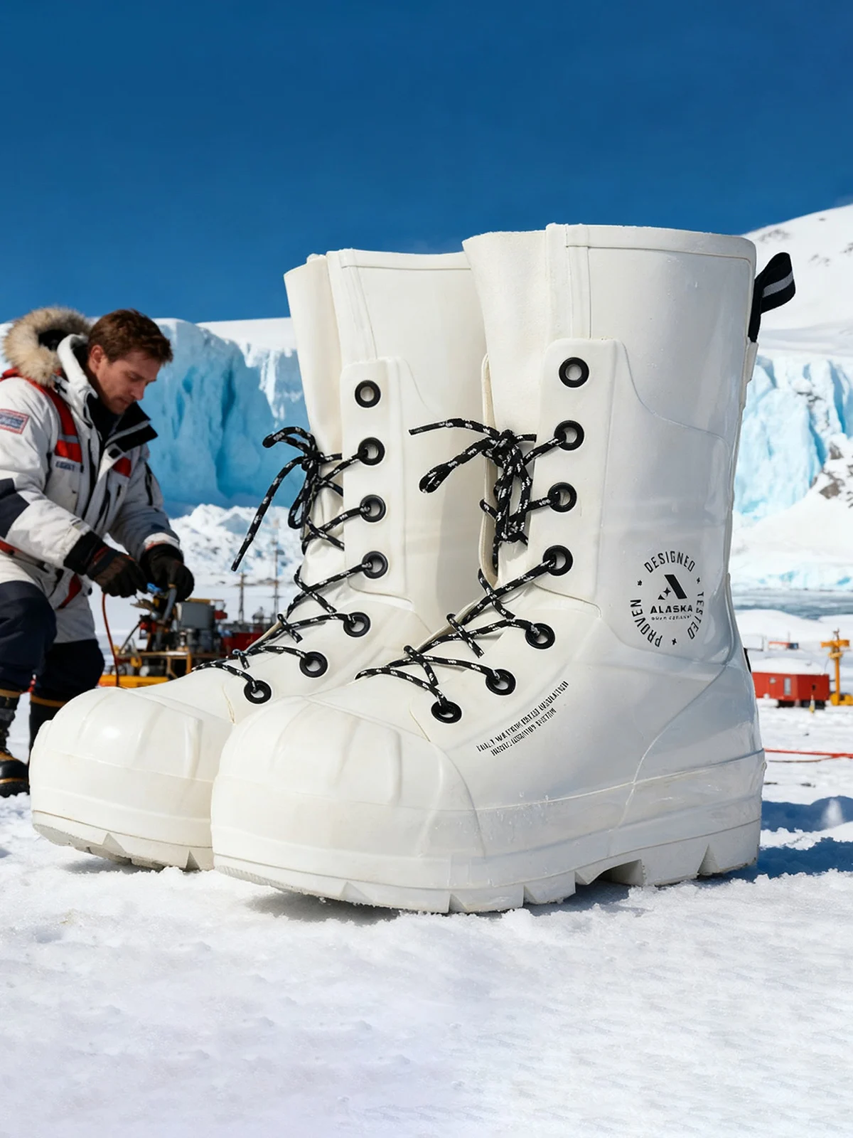 

Мужские арктические зимние ботинки с высоким вырезом, морозостойкие уличные охотничьи ботинки до 60 Глумов, водонепроницаемые полярные ботинки, резиновая зимняя обувь...