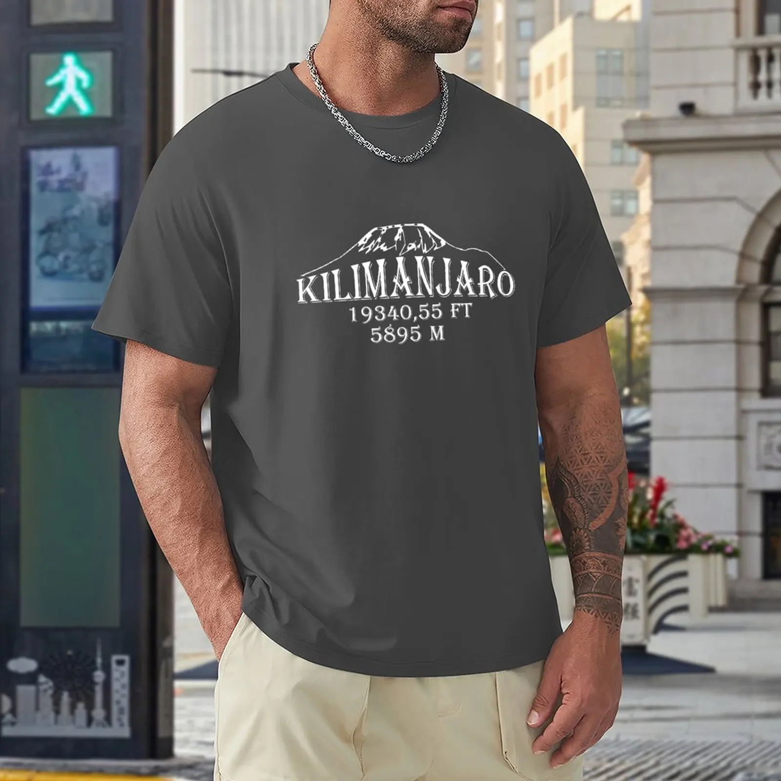Kilimanjaro mountain nature mountaineer Tanzania altitude T-Shirt oversized t shirt designer t shirt men