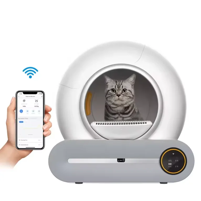 App Control Robot Automatic Cat Litter Box Large Self Quick Cleaning Enclosed Smart Intelligent Cat Toilet Sandboxes for Cats