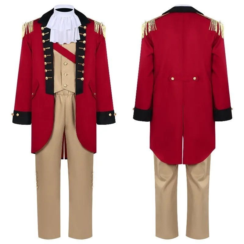 

Мужской исторический костюм Джорджа Вашингтона в колониальном стиле времен революционной войны для косплея