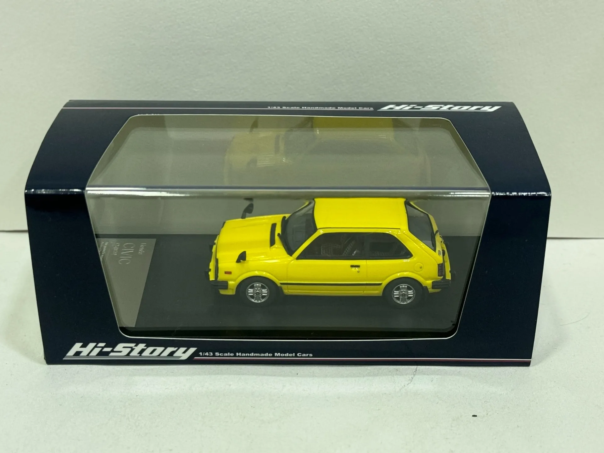 

Литая под давлением HI Story масштаб 1/34, модель автомобиля Honda Civic из смолы, Коллекционная игрушка, подарок, сувенир, украшение для дисплея