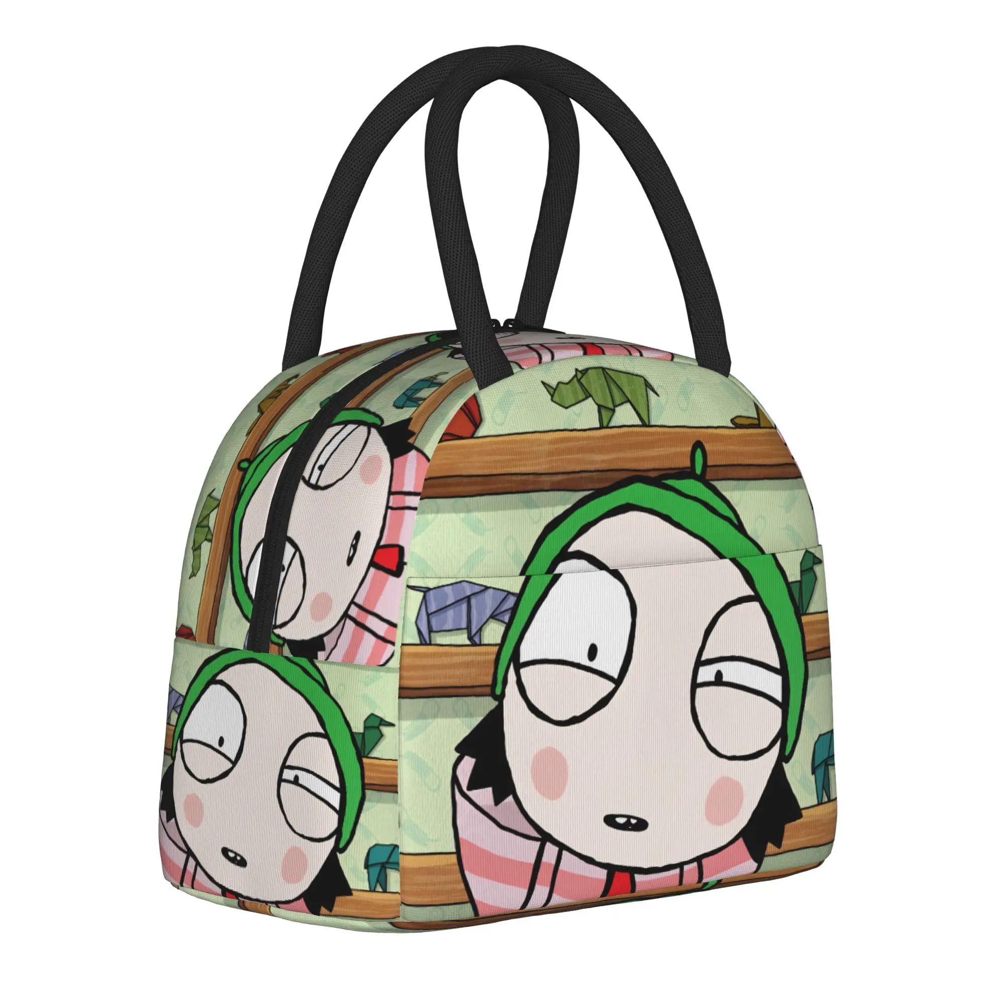 

Sarah And Duck Lunch Bag For Child Print Lunch Box Leisure Picnic Cooler Bag Portable Oxford Thermal Tote Handbags