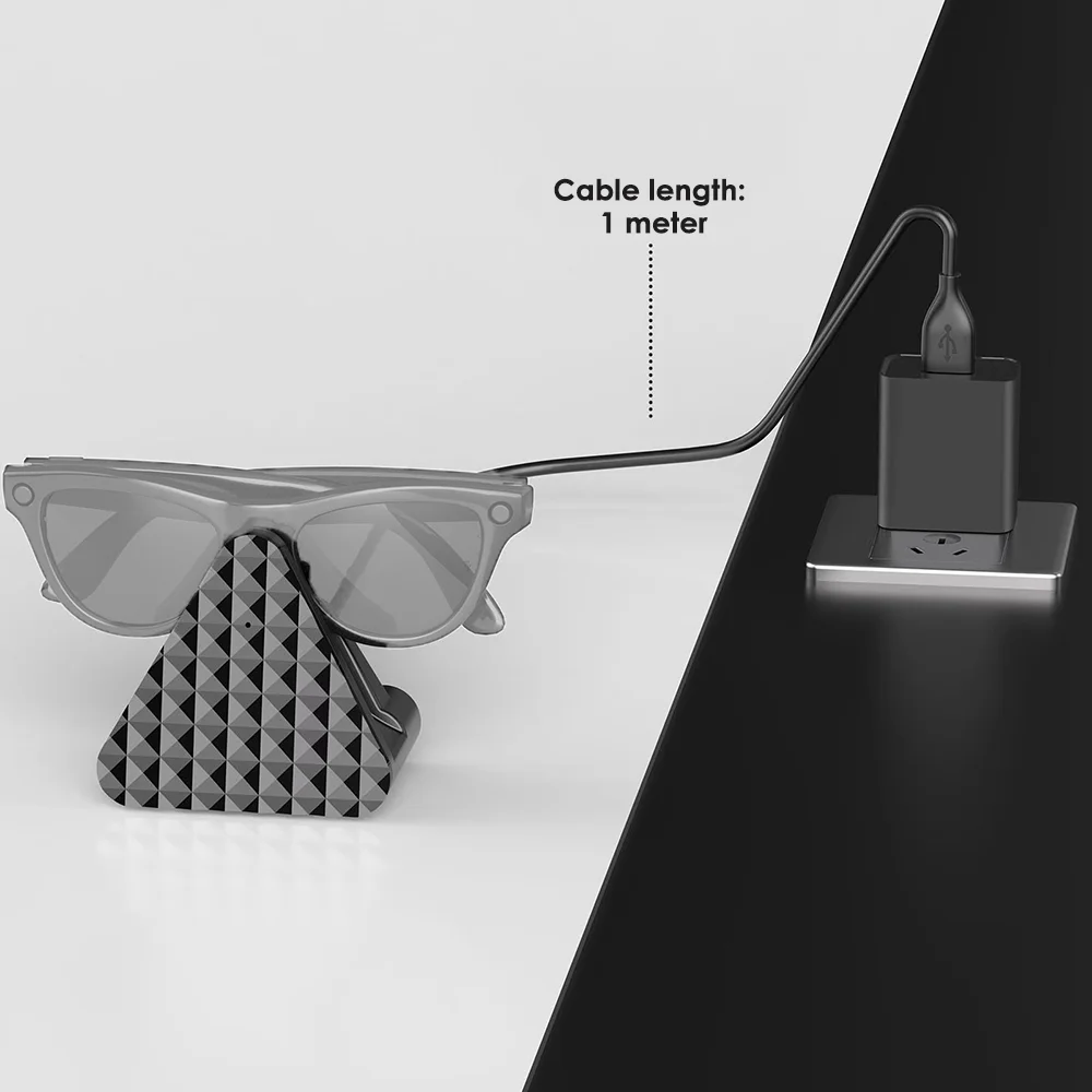 

Для умных очков, зарядная магнитная док-станция, компактное портативное зарядное устройство, треугольная стабилизированная структура