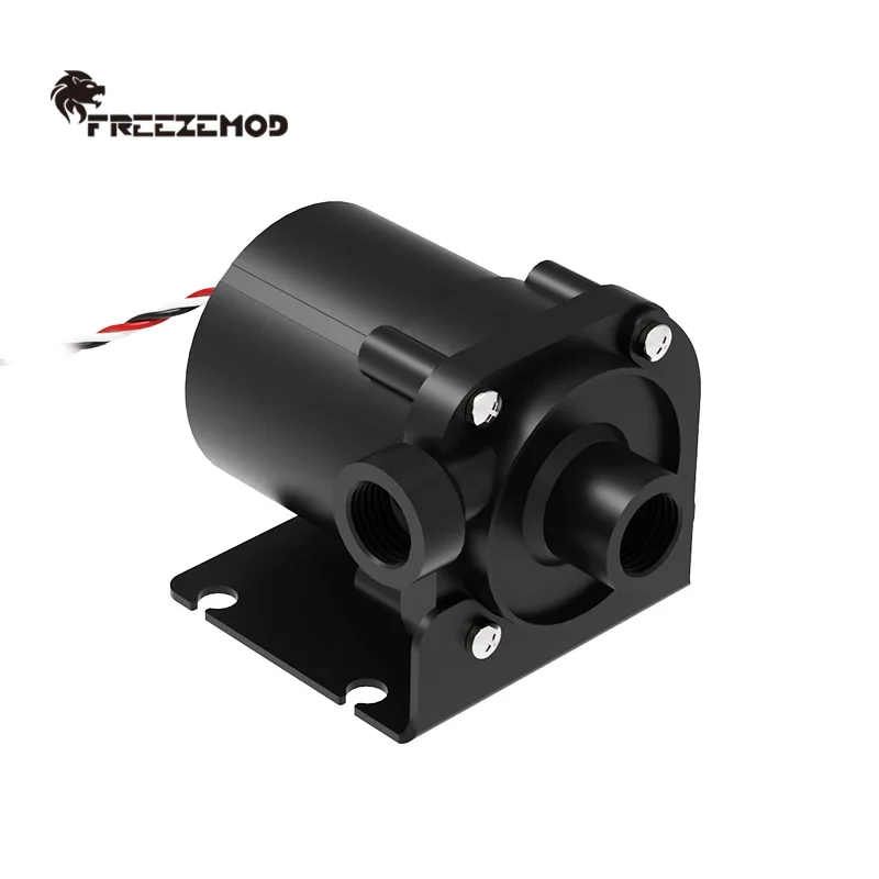 

FREEZEMOD Компьютерный бесщеточный водяной насос постоянного тока с водяным охлаждением и демпфированием скорости, керамический сердечник вала, резьба G1/4. ПУ-С600