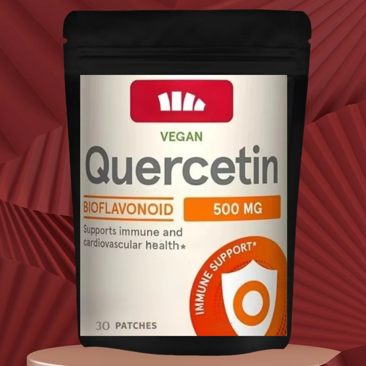 

Quercetin Transdermal Patches with Bromelain, Zinc, Vitamin D3,Elderberry- Immune Support 30 Patches