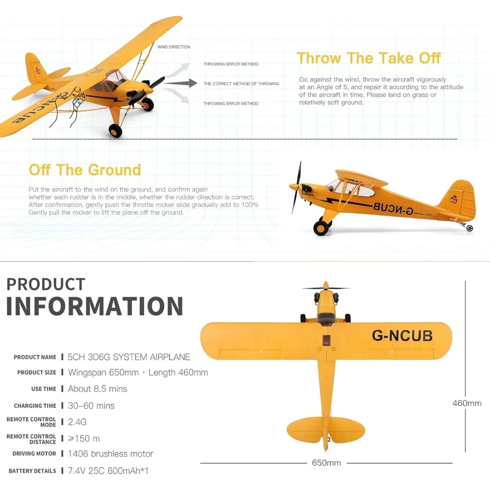 Giroscopio de 6 ejes Avión RC sin escobillas de 5 canales Planeador XK A160 con capacidades de truco y tolva 3D