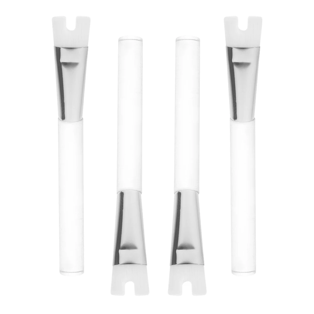 

4pcs U Shape Nose Highlighter Shadow Brush Portable 75mm Tail H Makeup Tool Women Brushes For Nose Contour Blending
