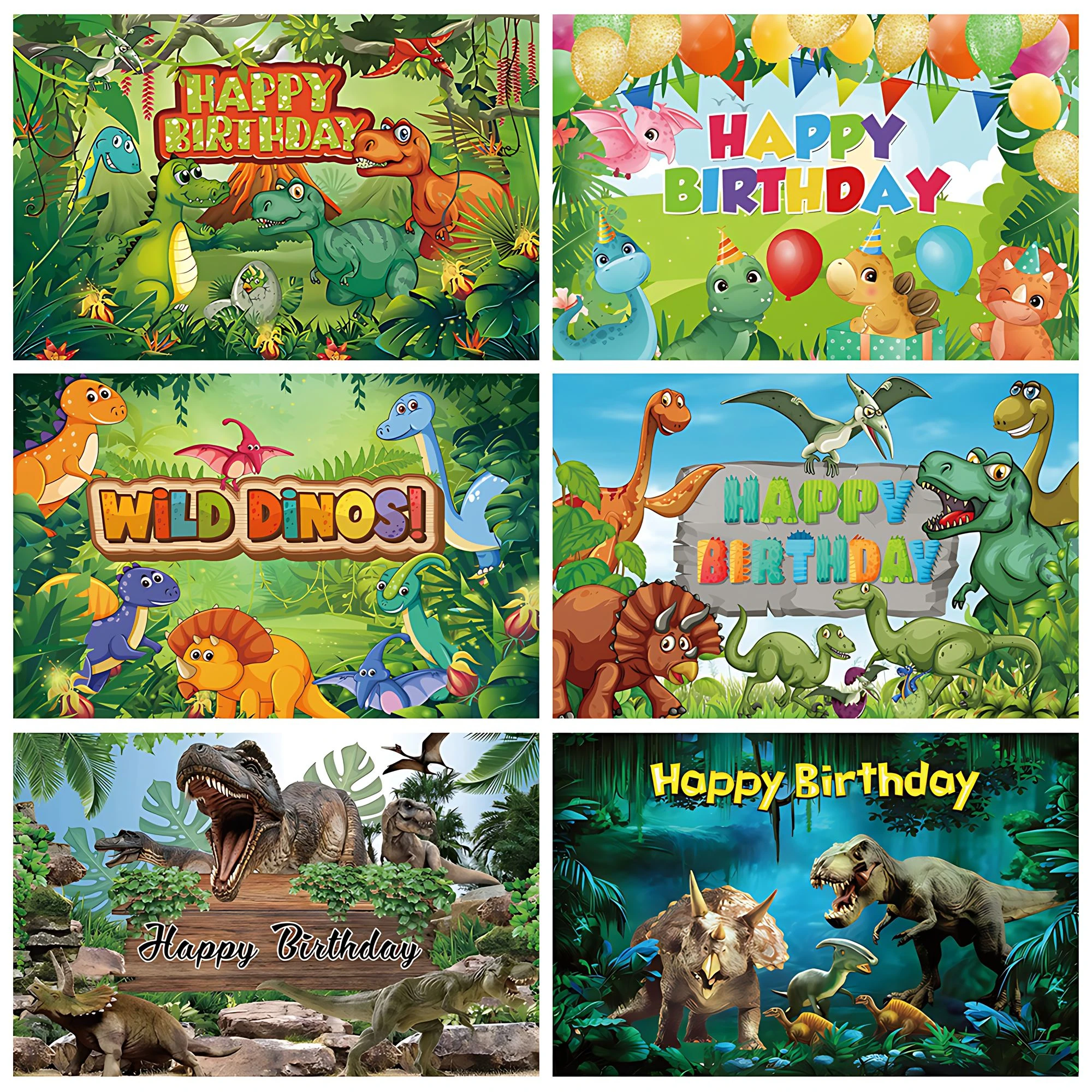 

Dinosaur Birthday Background Jurassic Dino Happy Birthday Kids Jungle Birthday Party Decoration Banner Boys Gifts Photo Props