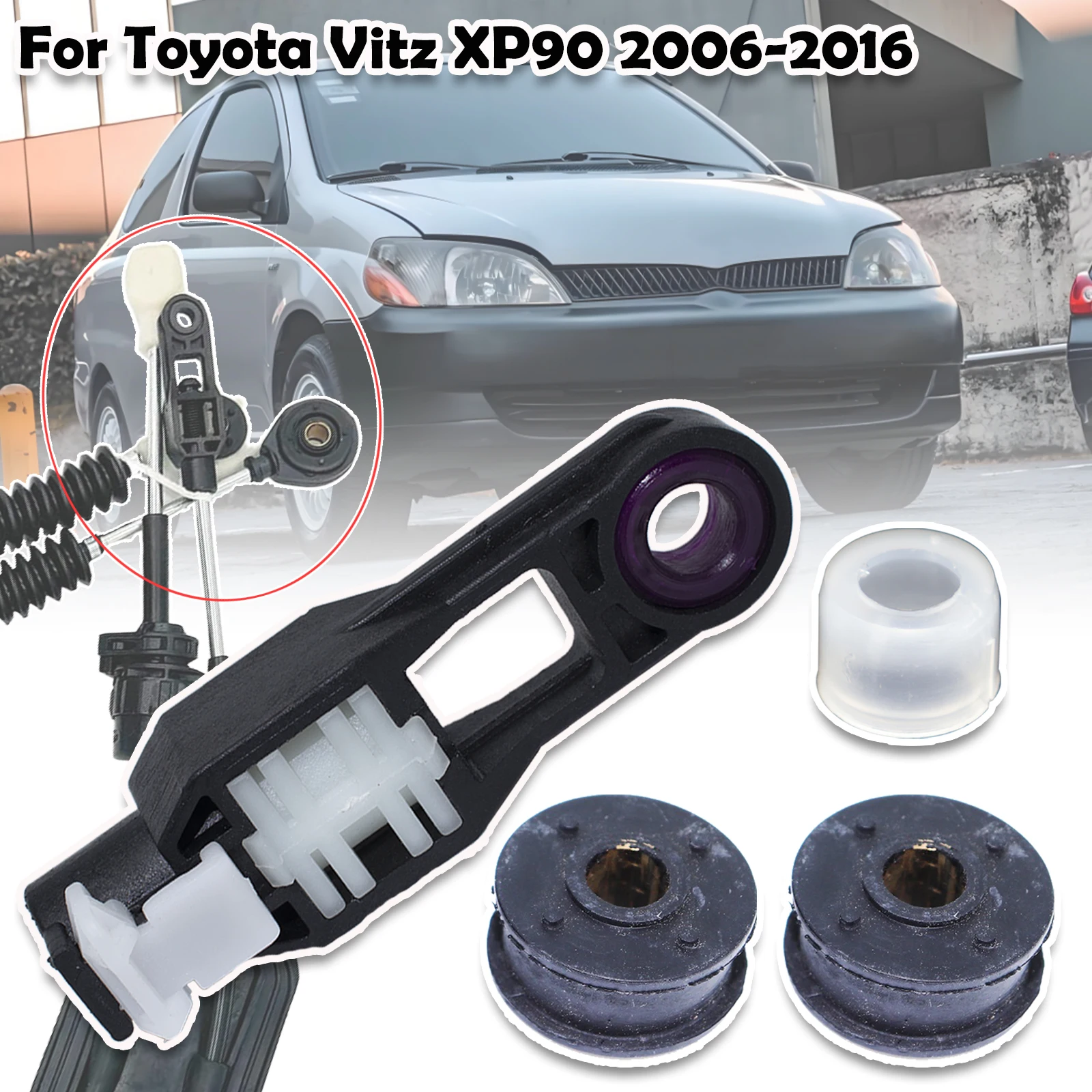 

For Toyota Vitz XP90 Car Manual Gear Shift Selector Lever Linkage Cable End Rod Connector Shifter Bushing 33820-52440 2006-2016