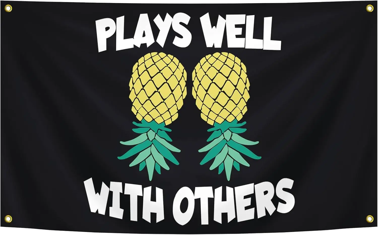 Flagnshow 100% Polyester Fun Pineapple Flag