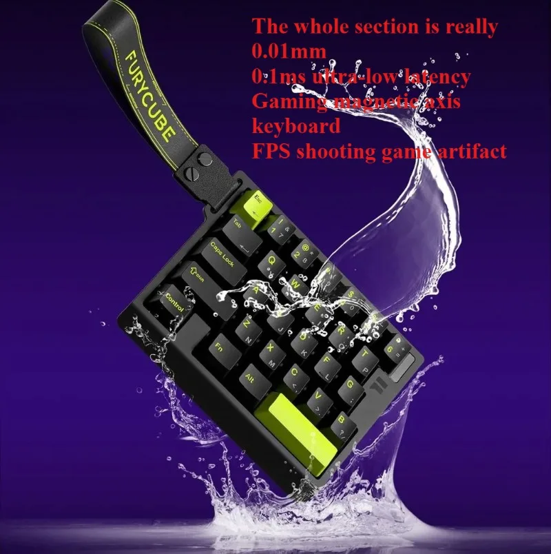 M30HE Magnetic Switch Mechanical Keyboard 8K Single-handed Wired 0.1ms 0.01mm RT Custom RGB Hot Swap E-sports Keyboard