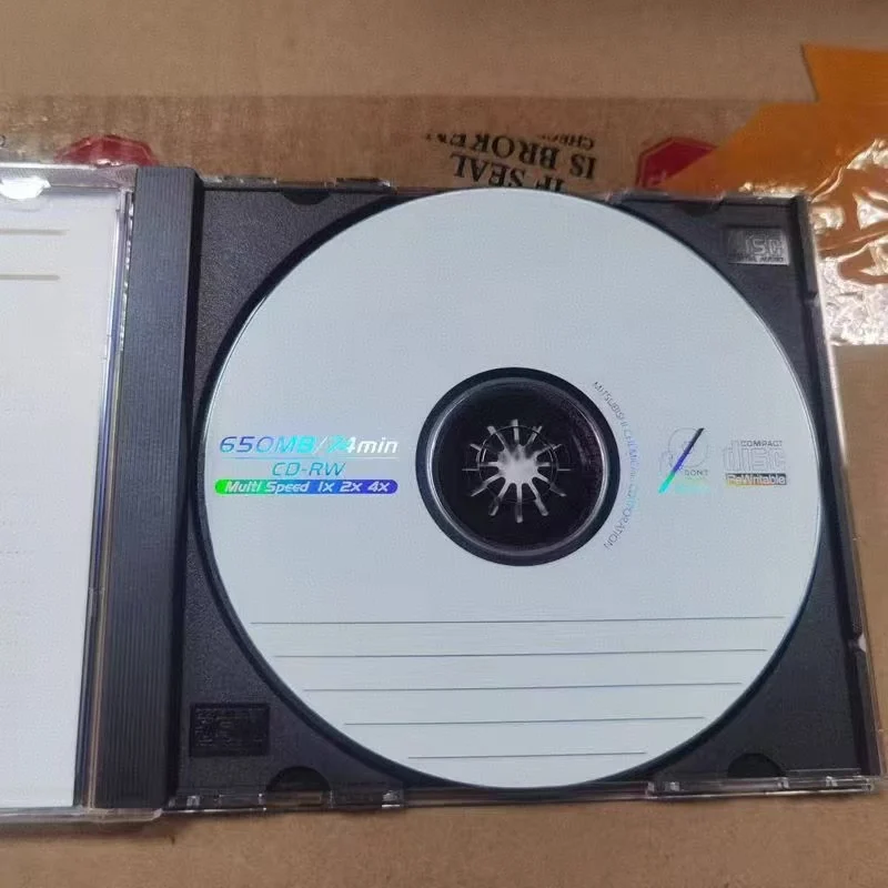 5 個の CD-RW 書き換え可能 CDRW ディスク 650MB 74 分マルチスピード 1X 2X 4X
